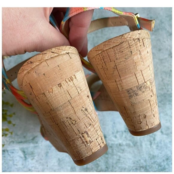 Alex Marie NWT Wedge Sandal Colorful Rainbow Platform Comfort Women's SZ 8M NEW - Picture 8 of 10